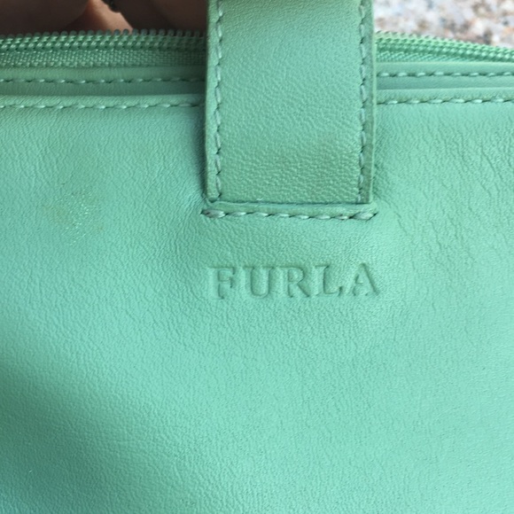 Furla small light green bag wristlet - Picture 5 of 7